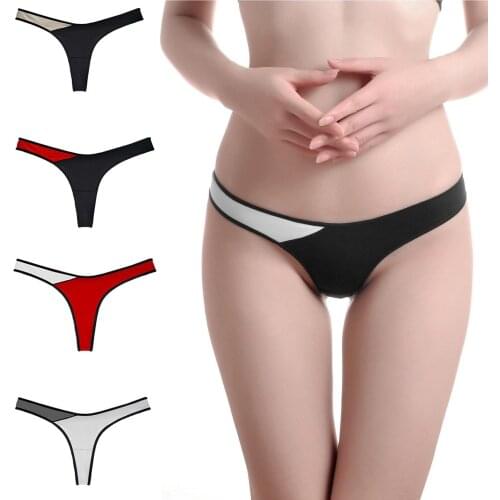 Women Thongs Underwear Sexy High Slit European and American Fashion Style t-pants cotton no trace underwear 290