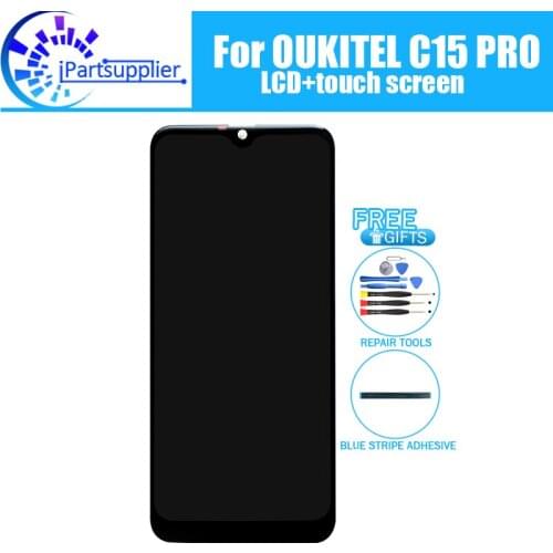 6.09 inch OUKITEL C15 PRO LCD Display+Touch Screen Digitizer Assembly 100% Original LCD+Touch Digitizer for OUKITEL C15 PRO