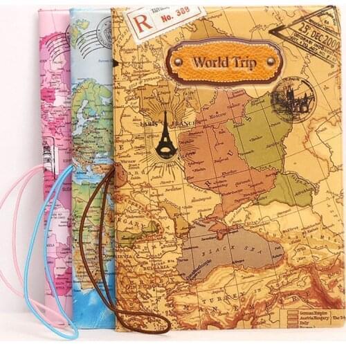 1Pcs Portable Passport Cover World Map Pattern ID Address Holder for Men Women Boarding Travel Accessories Wallet Passport New