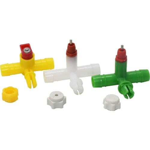 10 pcs Chicken drinking nipple Waterer Tee drinking Pigeon Bird drinking fountain 360 Waterer