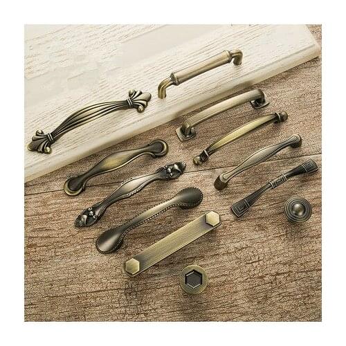 5pcs pomos y tiradores para muebles vintage cabinet knobs and handle antique-drawer-knobs