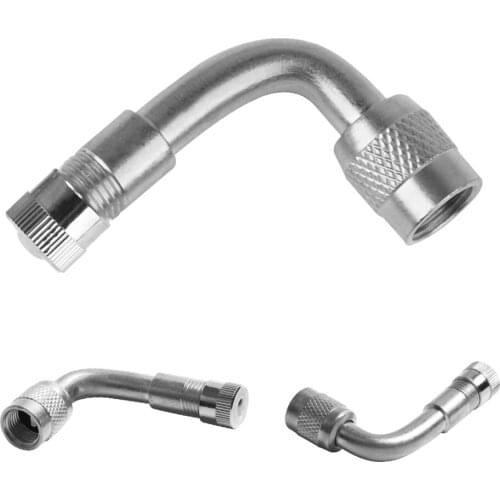 90 Degree Brass Air Tyre Valve Schrader Valve Stem with Extension Adapter for Car Truck Motorcycle