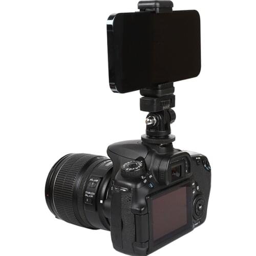 Camera Hot Shoe Phone Tripod Mount Adapter Phone Holder for Canon Nikon Sony DSLR Cameras Monitor Accessories