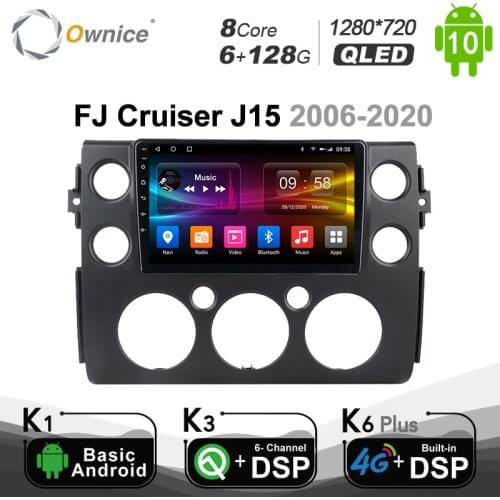 6G+128G PX6 Android 10.0 Octa Core Car Radio For Toyota FJ Cruiser J15 2006 - 2020 Car Player Navi GPS SPDIF 4G LTE 1280*720