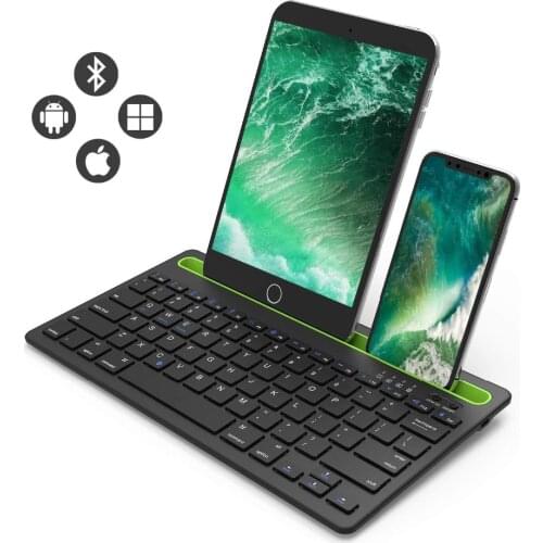 Phone Bluetooth Keyboard Wireless Keyboard Rechargeable with Sturdy Stand for Tablet Smartphone PC Windows Android iOS Mac