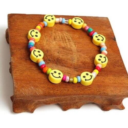 Wooden Italian Neck Smile Necklace Bohemia Rainbow Chain Barrow Catena Del Collo Free Size