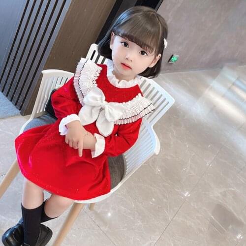 Toddler Girl Dresses Big Bow Dress For Girl Spring Autumn Children Dress Casual Style Costumes For Girls