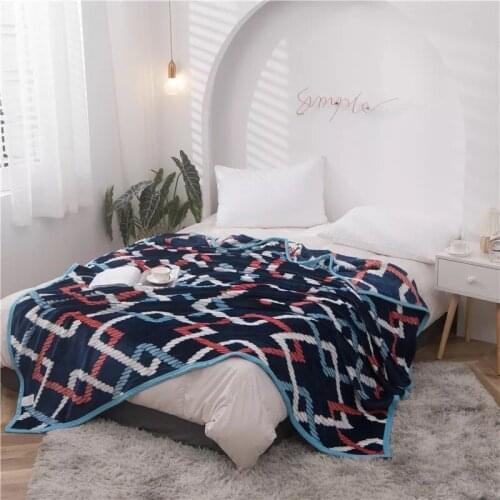 Home Decor Soft Blanket Flannel Aircraft Sofa Use Office Blanket Towel Travel Fleece Mesh Portable Car Travel Cover Blanket