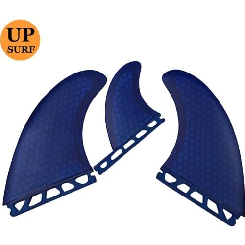 SUP Board Single Tab T1 Size Fins Blue Color Fiberglass Honeycomb new design surf Good Quality Surf tri set Fins Free Shipping