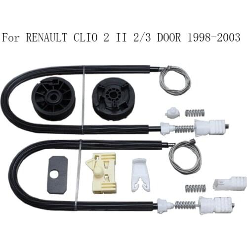 FOR RENAULT CLIO 2 II 2/3 Door 1998-2003 Power Electric Car Window Regulator Window Lifter Repair Kit Set Front Right