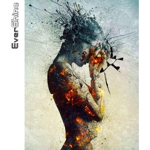 Evershine Diamond Painting Woman New Arrival Diamond Embroidery Portrait Cross Stitch Mosaic Fantasy 5D DIY Art Home Decor