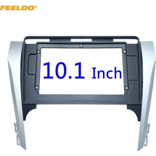 FEELDO Car Audio 2Din Fascia Frame Adapter For Toyota Camry 2012 10.1" Big Screen CD/DVD Player Fitting Panel Frame Kit #HQ6421