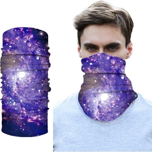 Purple Dream Star Camping Hiking Scarves Neck Gaiter Cycling Sports Bandana Outdoor Activities Riding Headwear Party Scarf Neck