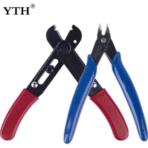 YTH wire stripper stripping Hand Tools Cable stripping Pliers Side Cutters strippers 5" Mini Electronic Cutting Trimming Pliers
