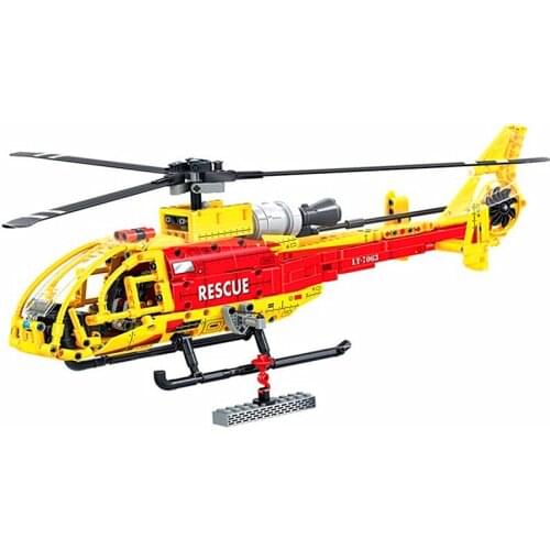 1:20 Technic Series Heavy Lift Helicopter Building Blocks Sets Bricks Classic Model Kids Toy For Children Compatible Aircraft