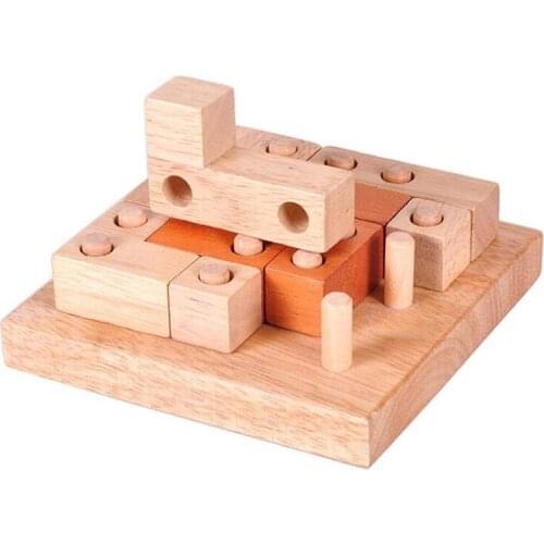 Creative Useful Educational Toys For All Ages Solid Wood Kong Mingsuo Lu Bansuo intelligence unlock toys fun gifts for children