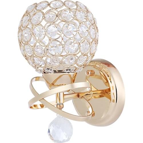 Led Crystal Wall light Sconce Living Room Bedroom Wall lamp luminaria Home Lighting Modern Wall Lights Lampshade Bathroom Light