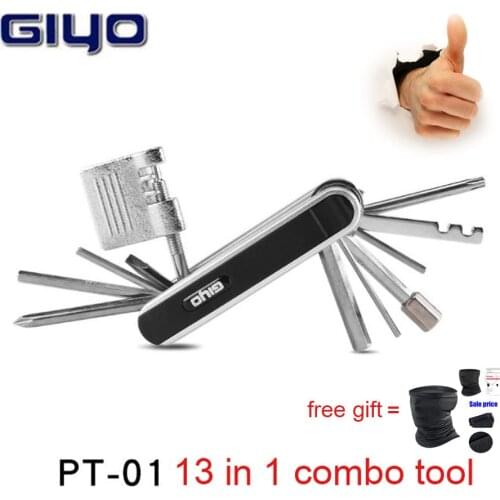 Giyo 13 In 1 Multi-Function Bicycle Repair Tools Portable Bike Tools Mountain Bicycle Repair Tool Outdoor Kits Set