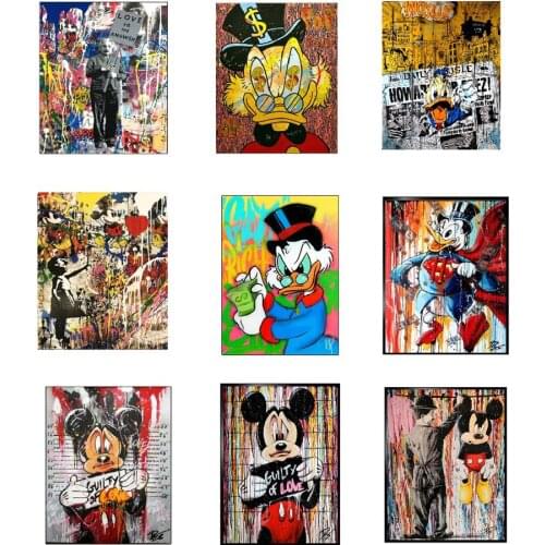 Disney 5D Diamond Painting Cross Stitch Kits Set Princess Donald Duck Diamond Embroidery Full Cartoons Animal Series Mosaic Gift