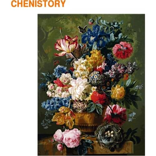 CHENISTORY Frame Boat Beach DIY Painting By Numbers Modern Wall Art Picture By Numbers Acrylic Canvas By Numbers For Home Decors