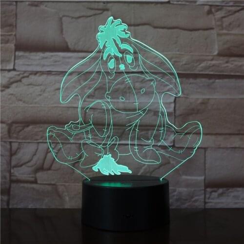 New Poodle Dog 3d Lamp 7 Colors Led Night Lamp For Kids Touch Led Usb Desk Lampara Lampe Baby Sleeping Decor Nightlight 3365