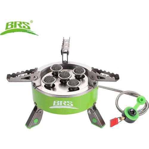 BRS-75 7000W Outdoor Camping Picnic BBQ Gas Stove Folding Stainless Steel Cooking Stove Butane Gas Furnace Portable Stove