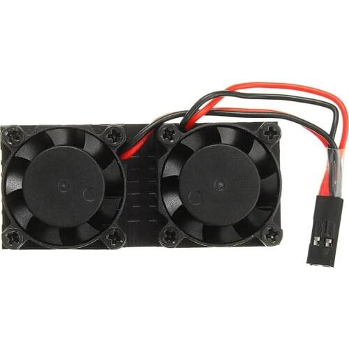Cooling Fan Heatsinks Thermal Conductive Adhesive Dual Heatsink Cooling Fan Kit Compatible with Raspberry Pi 3 Model B