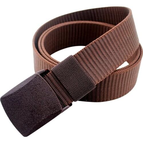 Men Canvas Casual Belts For Pants Travel Security Adjustable Belt Hidden Money Pocket Cashsafe Anti-Theft Waist Belt Fashion