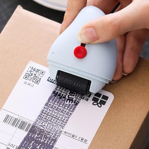 Seal Self-Inking For Information Protection Roller Self Self-Inking Tools Security Stamp Theft Data Protection with cut Tool