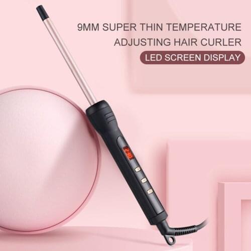 100-240V Curling Iron Hair Waver Pear Flower Cone Ceramic Curling Wand Roller Thin Hair Curler Beauty Salon Styling Tool