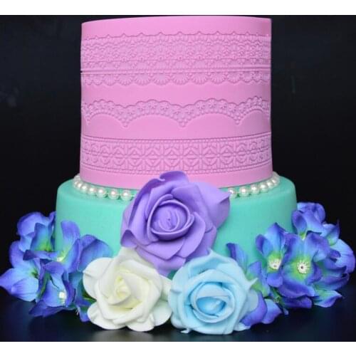 Pretty Small Plum Blossom Cake Border Decoration Silicone Mold Silicone Baking Tools