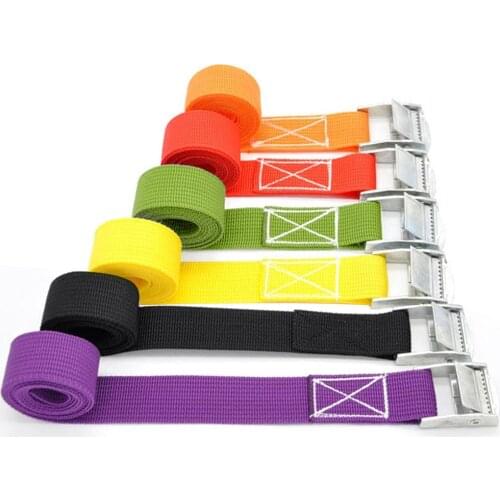 100CM Buckle Tie-Down Belt cargo straps for Car motorcycle bike With Metal Buckle Tow Rope Strong Ratchet Belt for Luggage Bag