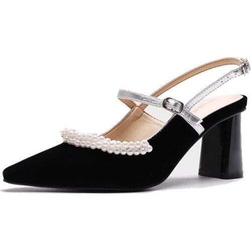 High Heels with Straps Women Summer Dress Wedding Pumps Sexy Fashion Buckle Pointed Sandals on Heels Black Shoes for Women 2021