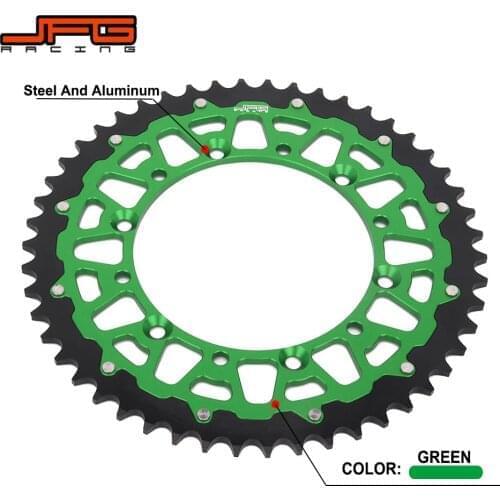 42T 48T 49T 50T 51T Rear Chain Sprocket For KAWASAKI KDX200 KDX250 KLX250 KLX300R KLX450R KLX650 KX125 KX250 KX250F KX450F KX500