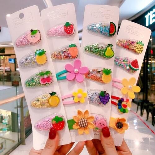 Kawaii Princess Fruit Hairpins Children Kids Hair Clips Pins Barrettes Accessories For Women Girls Hairgrip Hairclip Headdress