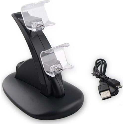 USB Dual Ports Charger Controller Power Supply Charging Dock Station Stand For Sony Playstation 4 PS4 Slim Pro Accessories