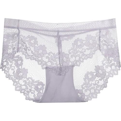 9 colors Sexy Lace Panties Briefs Underwear Ladies Panty Transparent Tempting Low-Rise Cotton Lingerie Fanatic panties