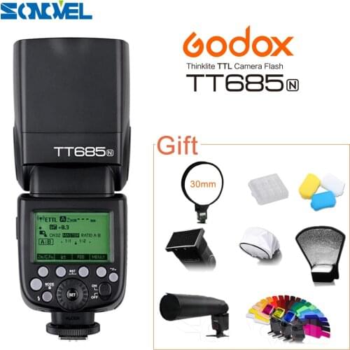 Godox TT685N 2.4G HSS 1/8000s i-TTL GN60 Wireless Flash Speedlite for Nikon D7500 D7200 D5600 D5500 D850 D810a D750 D500 D5 D4s