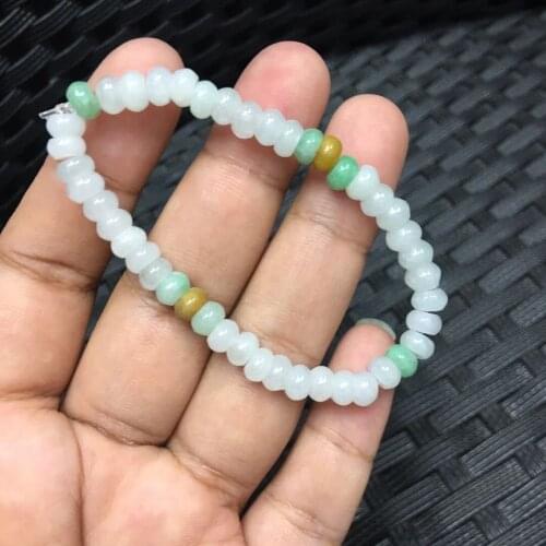 Customized Natural Emerald Beads Bracelet Adjustable Bangle Charm Jewellery Fashion Accessories Hand-Carved Woman Amulet