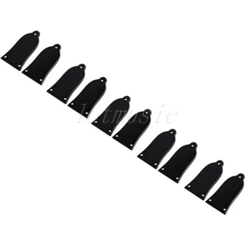 10Pcs Black Truss Rod Cover for Electric Guitar Replacement Parts