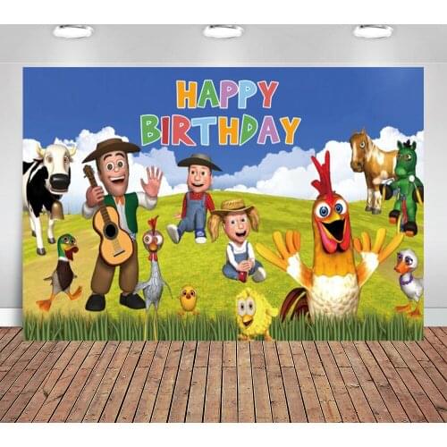 La Granja De Zenn Theme Party Backdrops The Zenon Farm Baby Shower Kids Birthday Party Decoration Photography Background Props