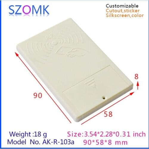 Electrical plastic housing enclosure for IC card reader system (1 pcs) 90*58*5mm plastic electronics junction box, project box