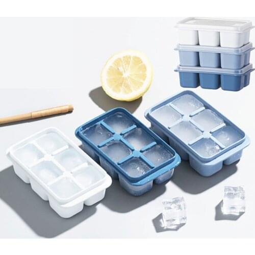 Ice Grid Food Grade PP Resin Ice Grid 6 Grid Square Ice Mold 6 Grid Combination Ice Grid For Ice Block Jelly Pudding