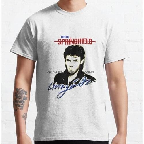 Men tshirts Rick Springfield 1983 Living in OZ Vintage 80s Tour Women t-shirt