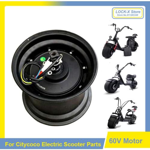 60V Original Motor 1000W1500W2000W Motor Thickened Anti-skid Tubeless Tire Accessory Set For Citycoco modified Accessories parts