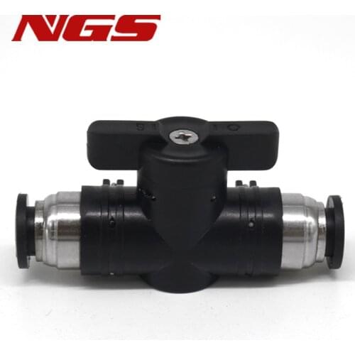 Pneumatic Quick Joint Hand Turn Valve BUC-4/6/8/10/12 Insertion Air Pipe Connector Manual Rotary Switch