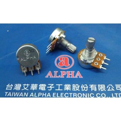 ALPHA potentiometer B50K 15MM single joint axis