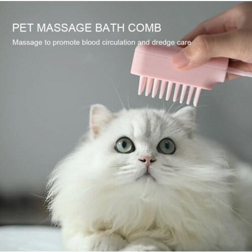 Pet Comb Brush Bath Massage Comb Grooming Cats Hair Remove Selfcleaning Flea Comb for Dogs Grooming Tool