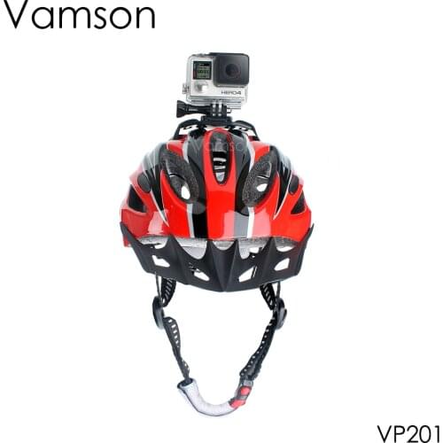 Vamson for GoPro Accessories Holder Helmet Head Strap Belt Mount Adjustable For Gopro Hero 5 4 3 for Xiaomi for yi Camera VP201