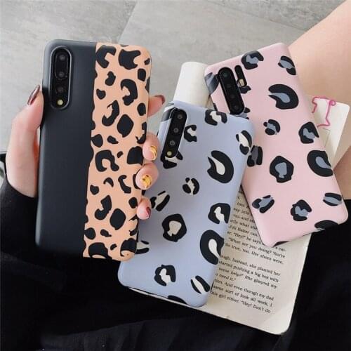Thin Slim Full Body Leopard Print Case For Huawei NOVA 4 3i 3 P40 P30 P20 PRO NOVA 3E Mate 30 20 Pro Silicone Case Back Cover